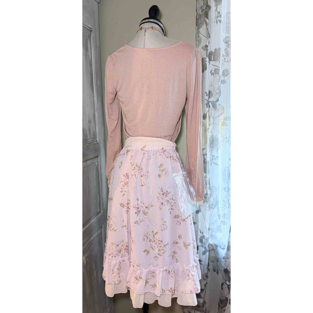 Axes Femme Ruffle Blouse Classical Rose Skirt Set Himekaji Coquette Shoujo Girl - Picture 9 of 16